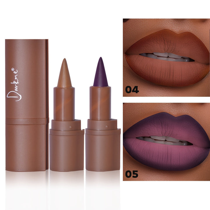 "1-2pcs Gradient Lip Liner Matte Lipstick Combo | Long-Lasting & Smudge-Proof"