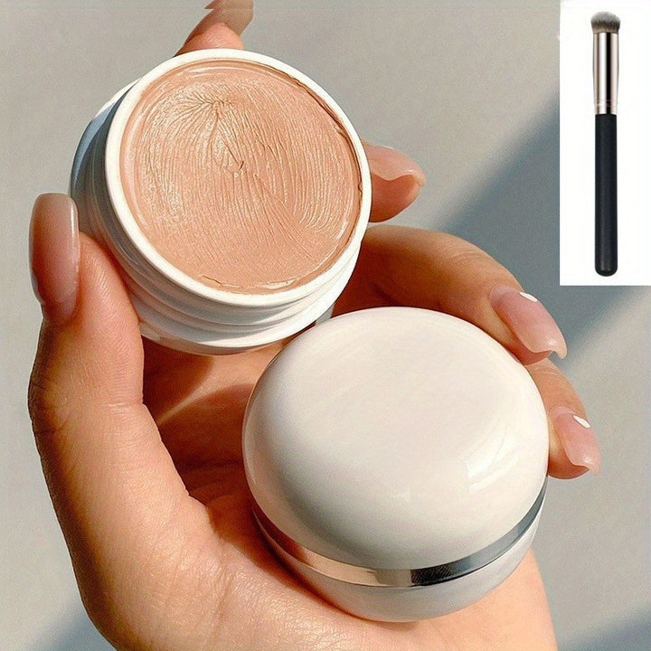 2PCS High Full Coverage Concealer Cream - Long-lasting, Lightweight & Hydrating, Imperfections, Buildable And Blendable Makeup Base, Create A Flawless Makeup Look Contain Plant Squalane