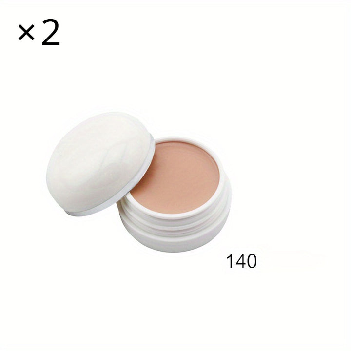 2PCS High Full Coverage Concealer Cream - Long-lasting, Lightweight & Hydrating, Imperfections, Buildable And Blendable Makeup Base, Create A Flawless Makeup Look Contain Plant Squalane - Total Trends Fusion