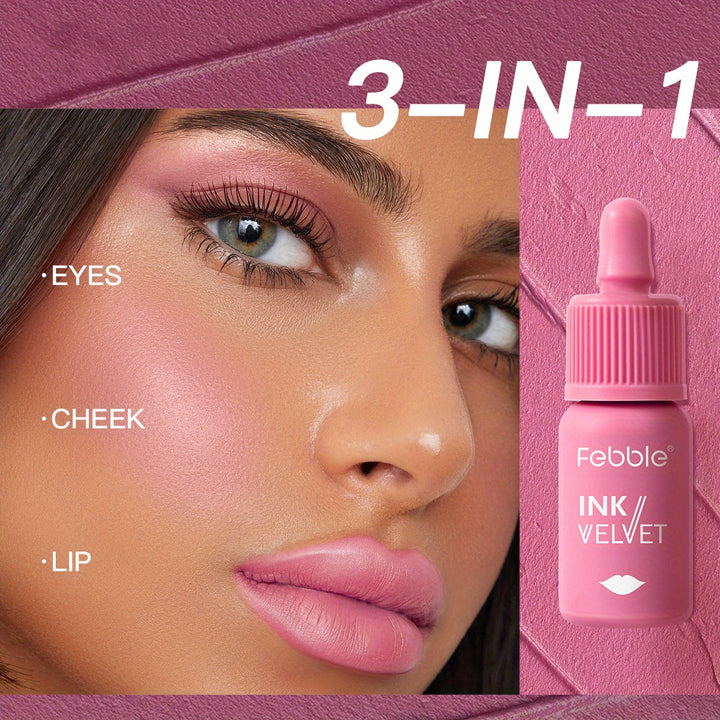 2pcs Ink The Velvet Lip Tint, Liquid Lipstick, 6 Colors Small Milk Bottle Lip Glaze Velvet Matte Lip Gloss Lip Makeup, Nude Lip Glaze - Total Trends Fusion