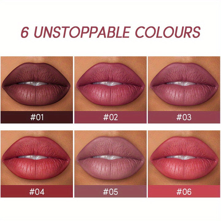 Matte Lipstick Set – 12 Colors Long-Lasting, Non-Stick Waterproof Lipstick & Lip Liner Set for Women