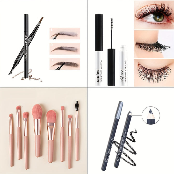 40-color eye shadow palette makeup set tools mascara eye shadow brush eyeliner eyebrow pencil combination set beginner makeup tools Valentine&#39;s Day Christmas gift - Total Trends Fusion