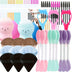 101 Piece Set Of Makeup Tools, Lip Brush, Triangle Powder Puff, Small Octopus Makeup, Egg Wash Brush, Eyelash Clip Set, Etc - Total Trends Fusion