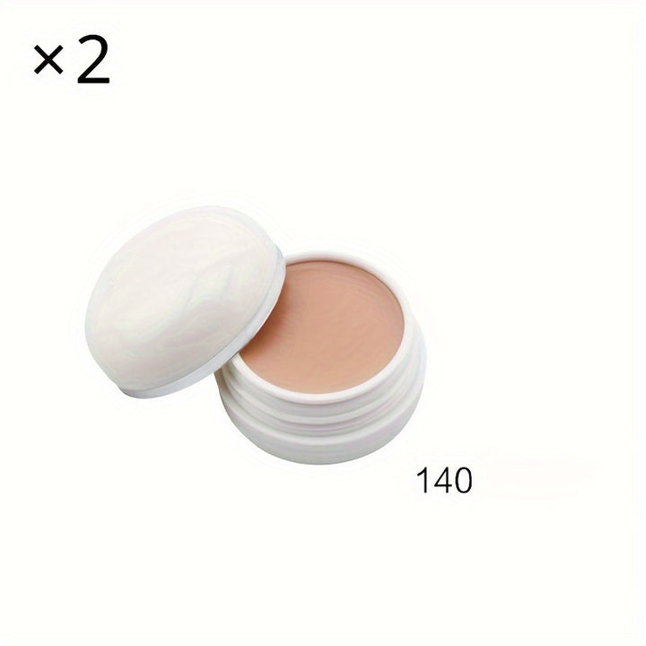 2PCS High Full Coverage Concealer Cream - Long-lasting, Lightweight & Hydrating, Imperfections, Buildable And Blendable Makeup Base, Create A Flawless Makeup Look Contain Plant Squalane