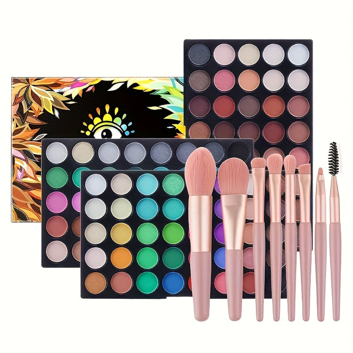 40-color Christmas Eye Shadow Palette Makeup Set Tools Mascara Eye Shadow Brush Eyeliner Eyebrow Pencil Combination Set Beginner Makeup Tools Valentine&#39;s Day Christmas Gift Winter Makeup