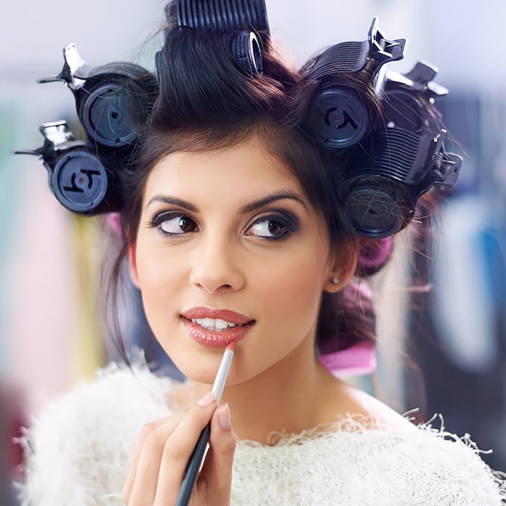 12 Curling Clips Set - Hot Curling, Root Lift, and Easy Styling Hair Accessories for Salon-Quality Curls - Total Trends Fusion