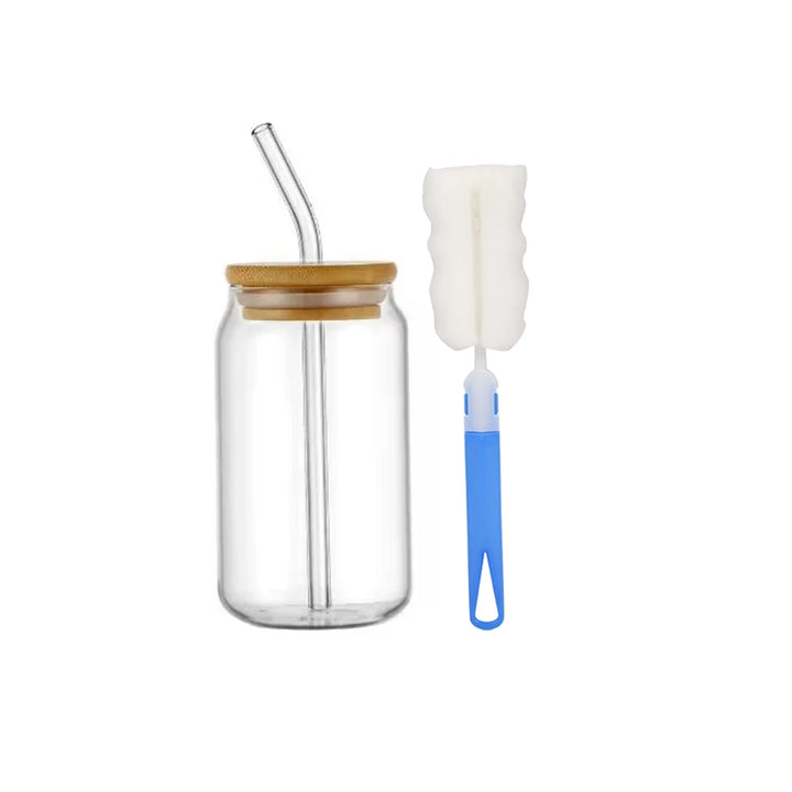 1 Pcs Available Mason Jars Coffee Mug with Straws Lids Iced Coffee Glasses Beverage Juice Cups for Cocktail Whiskey - Total Trends Fusion