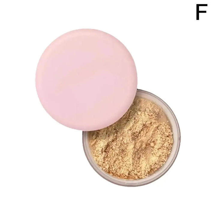 Pink Glitter Setting Powder Long Lasting Blurring Setting Powder Oil Control Natural Face Matte Shimmer Loose Powder Makeup