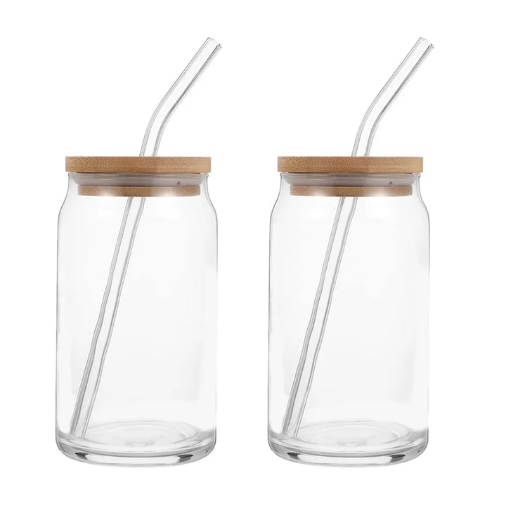 1 Pcs Available Mason Jars Coffee Mug with Straws Lids Iced Coffee Glasses Beverage Juice Cups for Cocktail Whiskey - Total Trends Fusion