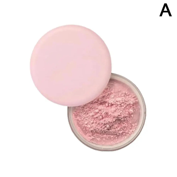 Pink Glitter Setting Powder Long Lasting Blurring Setting Powder Oil Control Natural Face Matte Shimmer Loose Powder Makeup