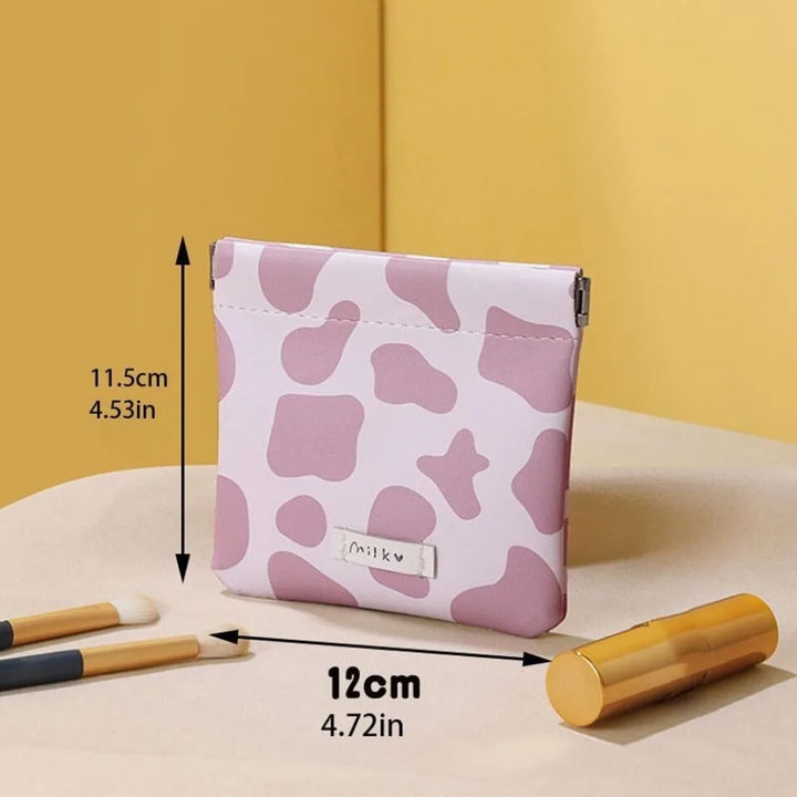 Cow Picture Makeup Bag New High-quality Mini Sanitary Napkin Storage Bag Coin Purse Girls - Total Trends Fusion