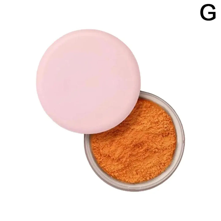 Pink Glitter Setting Powder Long Lasting Blurring Setting Powder Oil Control Natural Face Matte Shimmer Loose Powder Makeup