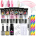 "Professional Gel Nail Set with UV LED Lamp | Semi-Permanent Gel Varnish & Nail Art Tools Kit" - Total Trends Fusion