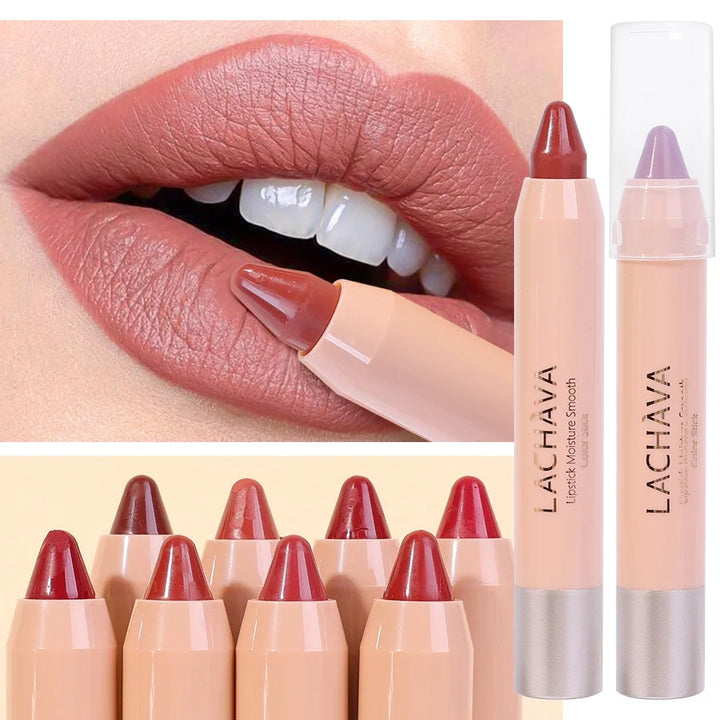 16Colors Lipliner Pencil Waterproof Nude Brown Lip Liner Lipstick Pen Matte Pink Contour Tint Lasting Non-stick Cup Lips Makeup - Total Trends Fusion