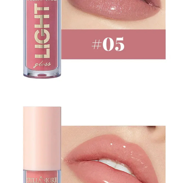 12-Color Lip Gloss Waterproof Long-lasting Moisturizing Lipstick Mirror Nude Lip Gloss Plain Lip Gloss Oil