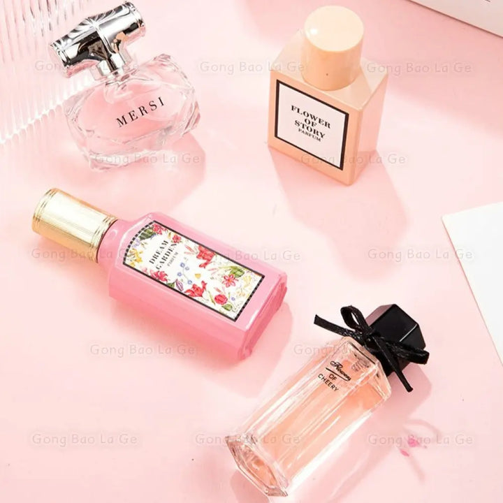 "Floral Scent Perfume Gift Box | 110ml 4-Piece Set with Long-Lasting Eau De Parfum"