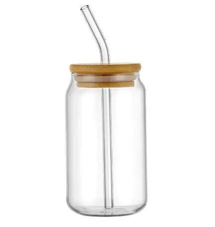 1 Pcs Available Mason Jars Coffee Mug with Straws Lids Iced Coffee Glasses Beverage Juice Cups for Cocktail Whiskey - Total Trends Fusion