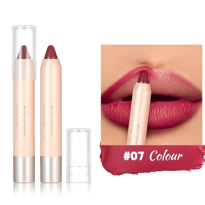 16Colors Lipliner Pencil Waterproof Nude Brown Lip Liner Lipstick Pen Matte Pink Contour Tint Lasting Non-stick Cup Lips Makeup - Total Trends Fusion