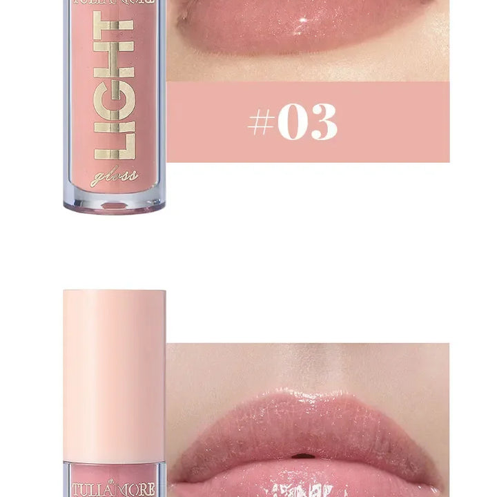 12-Color Lip Gloss Waterproof Long-lasting Moisturizing Lipstick Mirror Nude Lip Gloss Plain Lip Gloss Oil