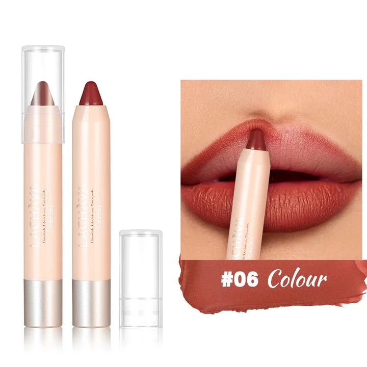 16Colors Lipliner Pencil Waterproof Nude Brown Lip Liner Lipstick Pen Matte Pink Contour Tint Lasting Non-stick Cup Lips Makeup - Total Trends Fusion