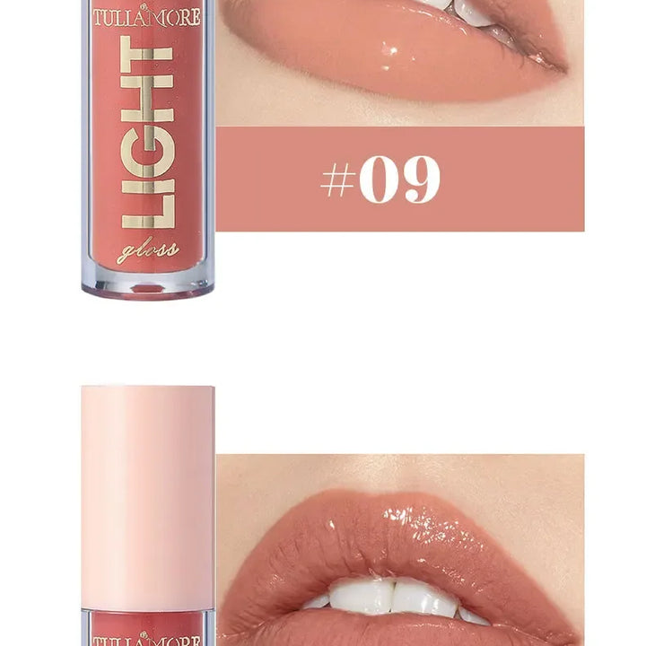 12-Color Lip Gloss Waterproof Long-lasting Moisturizing Lipstick Mirror Nude Lip Gloss Plain Lip Gloss Oil