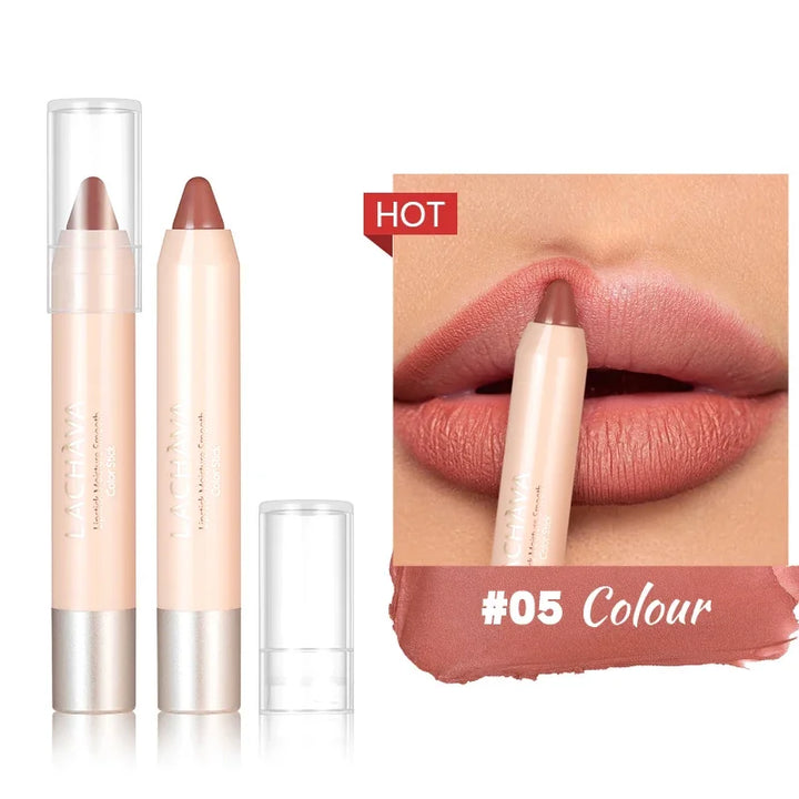 16Colors Lipliner Pencil Waterproof Nude Brown Lip Liner Lipstick Pen Matte Pink Contour Tint Lasting Non-stick Cup Lips Makeup - Total Trends Fusion