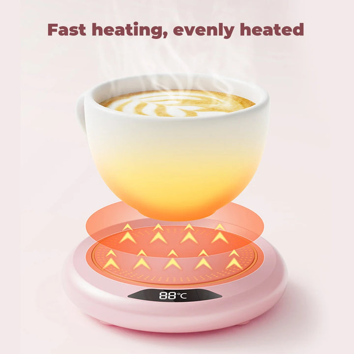 Smart Coffee Cup Warmers Electric 3-speed Temperature Mug Warmer Cup Heater Smart Electric Beverage Warmer Heating Coaster - Total Trends Fusion