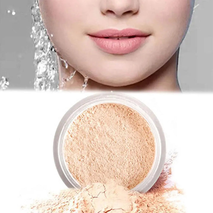 Pink Glitter Setting Powder Long Lasting Blurring Setting Powder Oil Control Natural Face Matte Shimmer Loose Powder Makeup