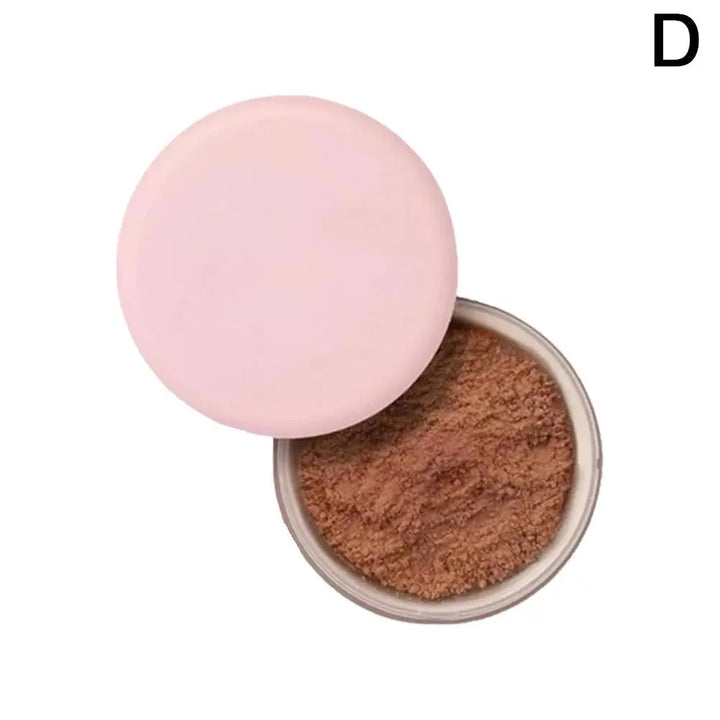 Pink Glitter Setting Powder Long Lasting Blurring Setting Powder Oil Control Natural Face Matte Shimmer Loose Powder Makeup