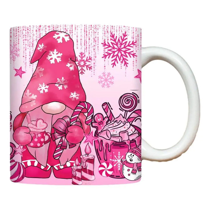 3D Ceramic Christmas Holiday Mugs | Gingerbread Man Coffee Cups with Handle"