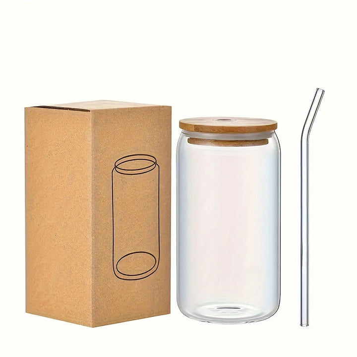 16 Oz Insulated Drinking Glasses – Beer Can Glasses with Lids & Straws, Perfect for Iced Coffee, Water, Whiskey, Wine, Soda, and Tea - Total Trends Fusion