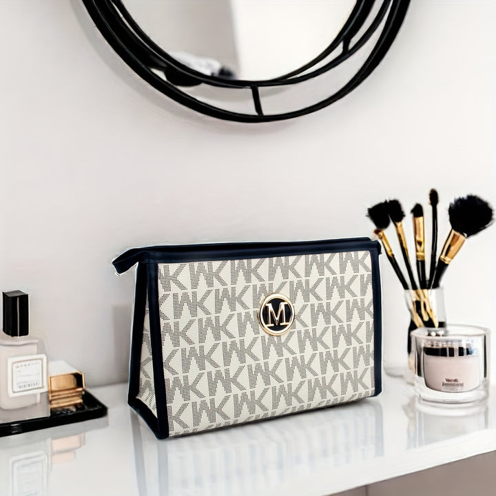 Fashionable PU Makeup Bag with Large Capacity and Waterproof Design for Women - Total Trends Fusion