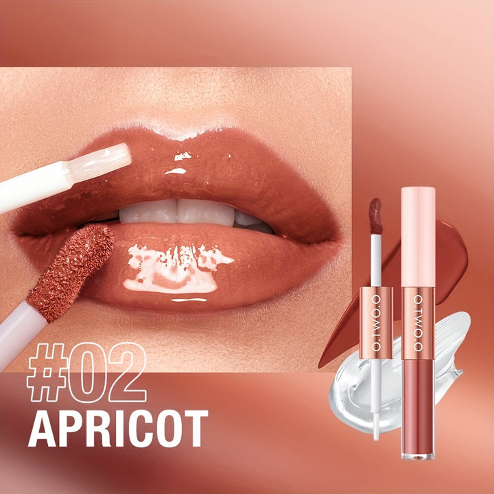 [Halloween trick or treat] O.TWO.O 2-in-1 Matte Lip Gloss Dual-effect Matte & Gloss Long-lasting Non-stick Cup Plump And Shiny Lip Makeup Daily Essential otwoo for Halloween - Total Trends Fusion